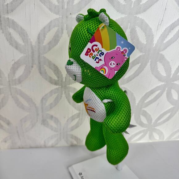 Care Bears Water Splish Splashers 12" Green Wish Bear Bath Pool Beach Soft Plush - Picture 4 of 6
